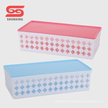 Eco-friendly desktop use rectangle plastic storage organizer for wholesale